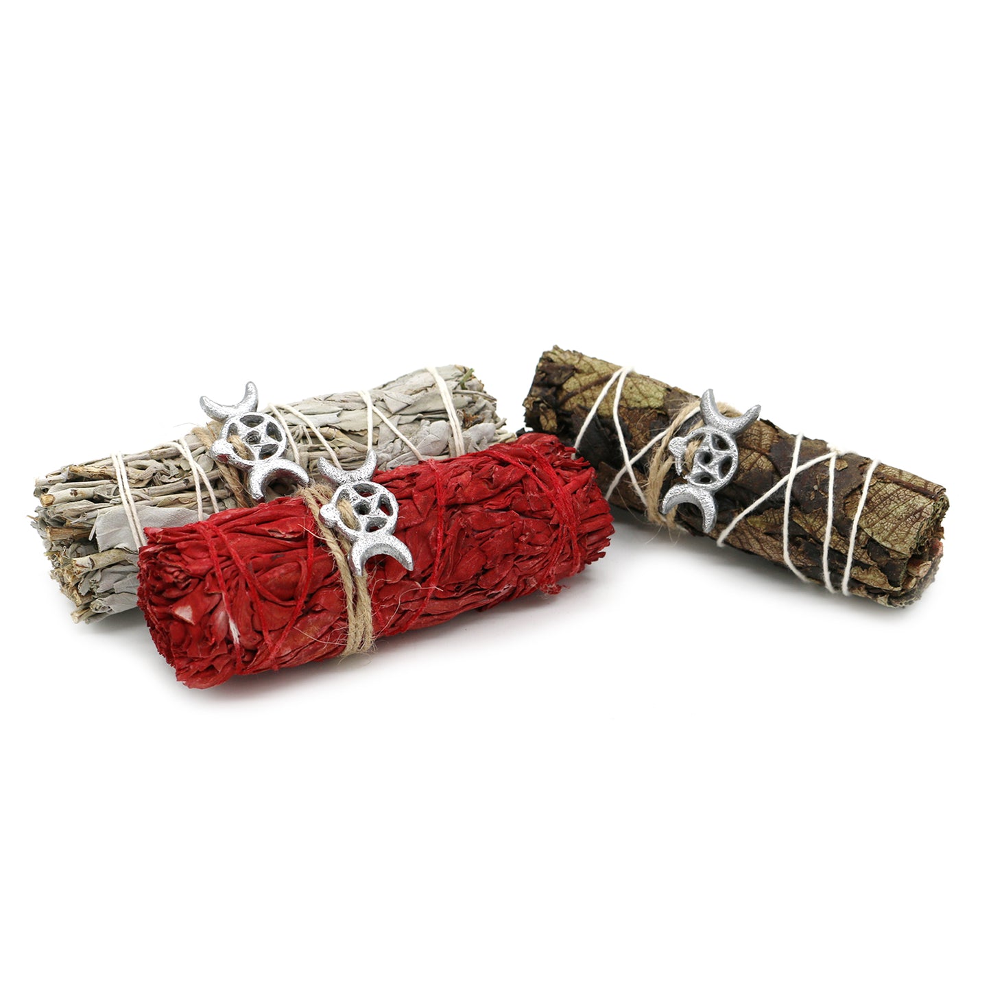 Triple Moon Charm Sage Variety Pack with Smudge Guide (3 PK)