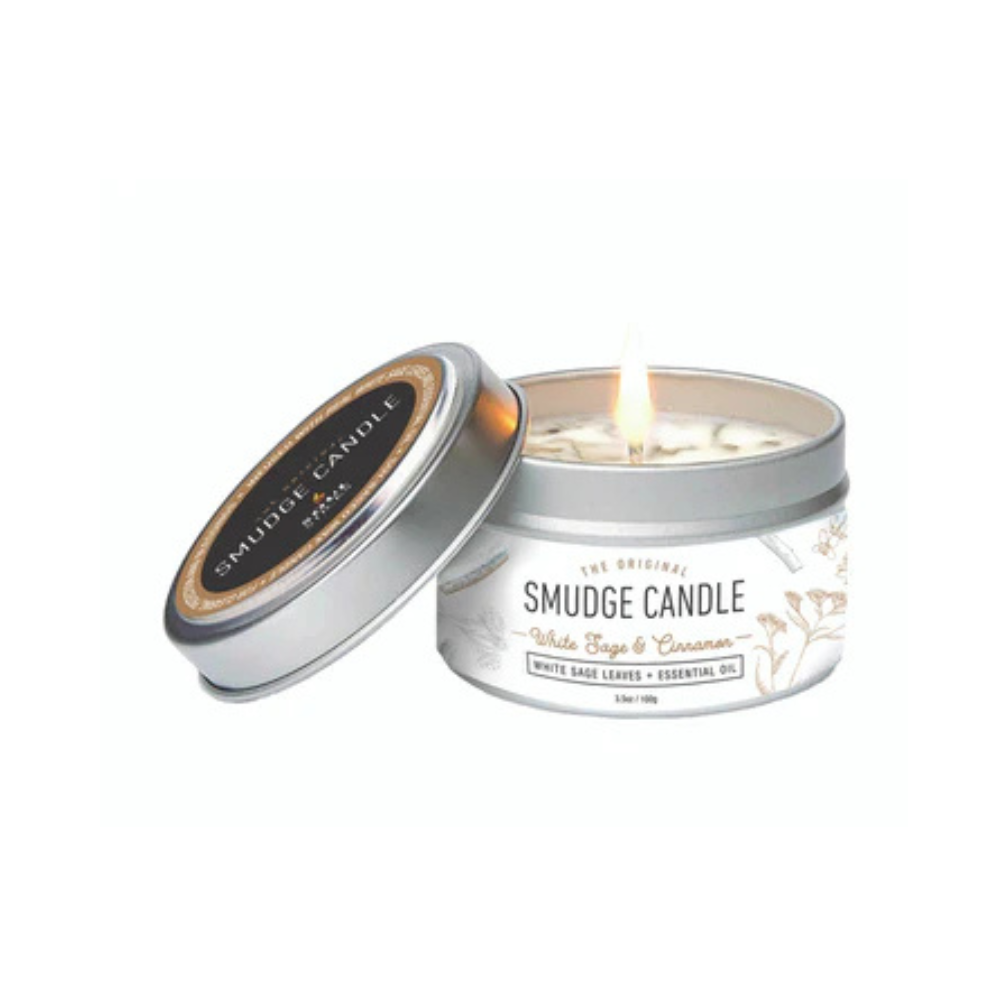Soul Sticks, White Sage & Cinnamon Smudge Candle (3.5 OZ)