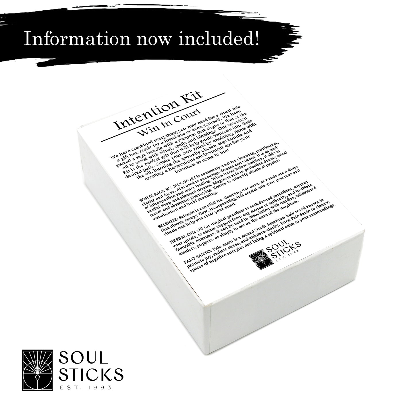 Soul Sticks, Win in Court Intention kit