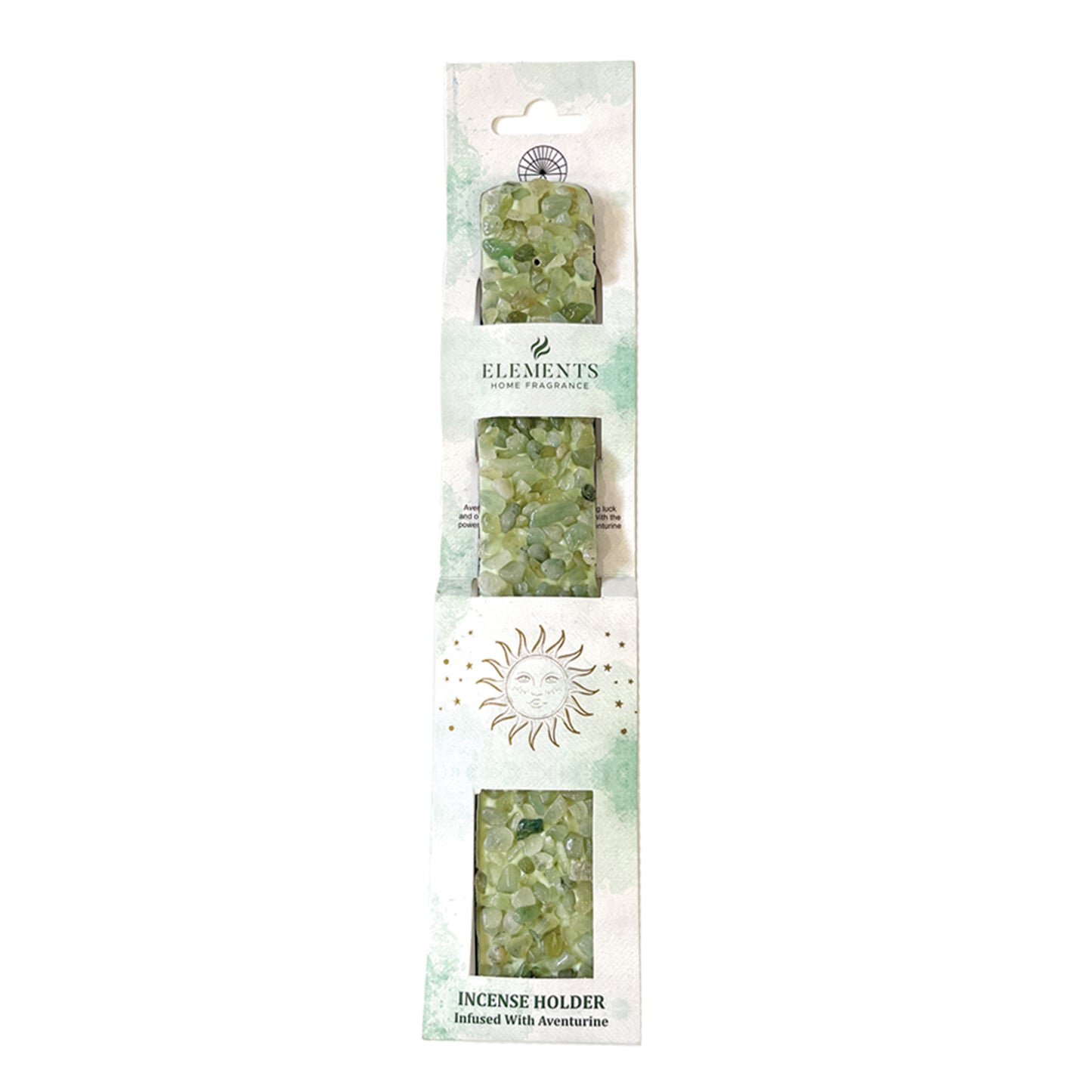 11" Aventurine Elements Incense Ash Catcher