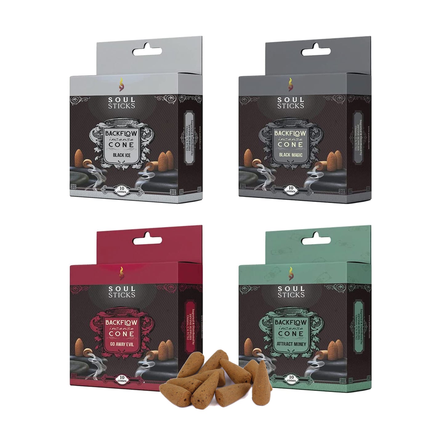 Soul Sticks, Magical Bliss Assorted Backflow Cones (4 PK)