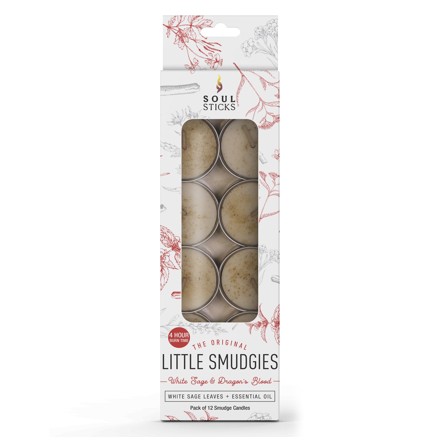 Soul Sticks, 'Little Smudgies' White Sage & Dragon's Blood Smudge Candles Pack