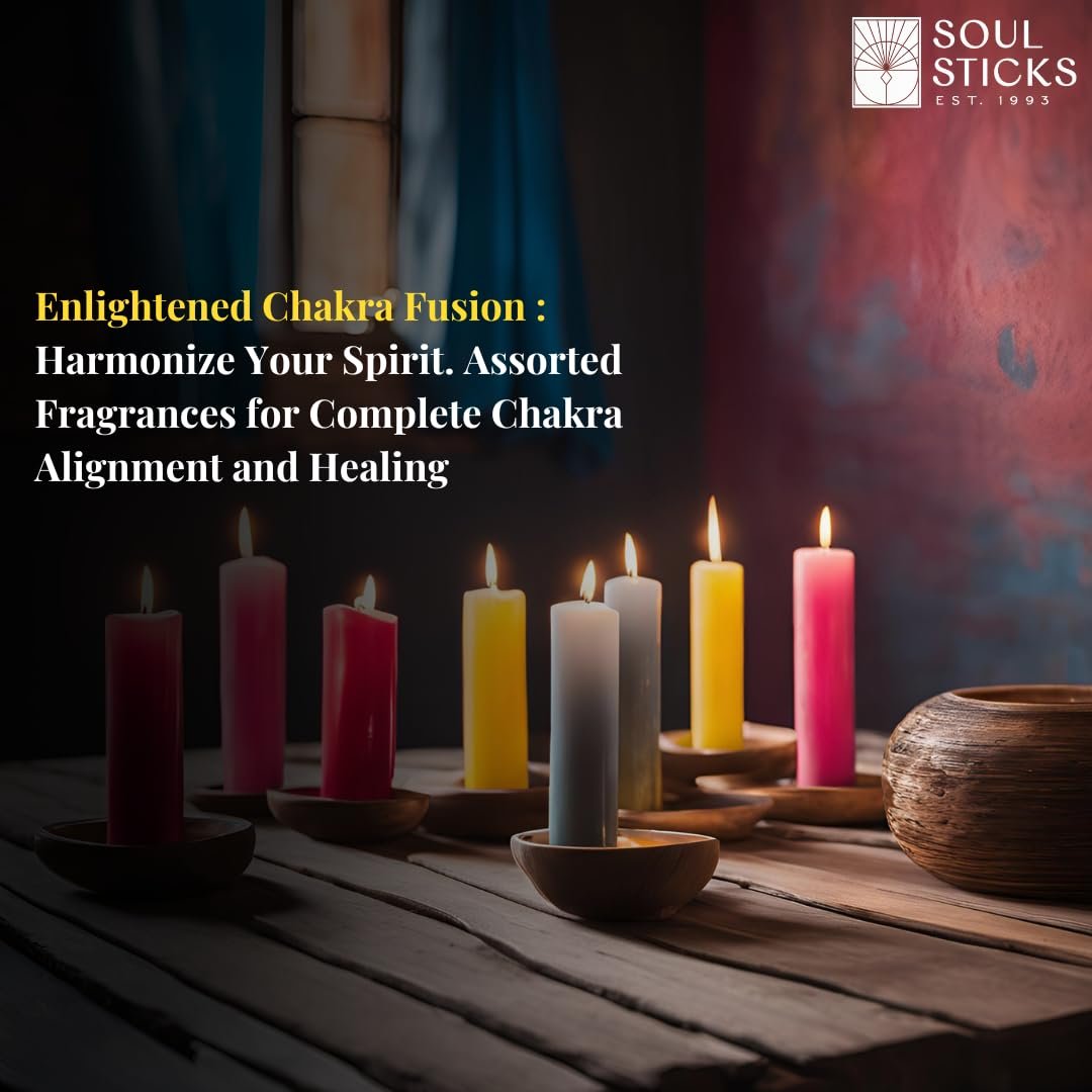 SOUL STICKS 4" Scented Ritual Candles Chime Taper Premium Candles 20 pcs for Rituals, Ceremonies, Meditation, Altar and Spells (White/Frankincense)