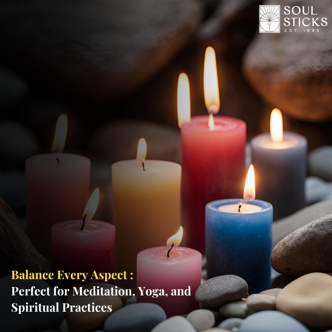 SOUL STICKS 4" Scented Ritual Candles Chime Taper Premium Candles 20 pcs for Rituals, Ceremonies, Meditation, Altar and Spells (White/Frankincense)