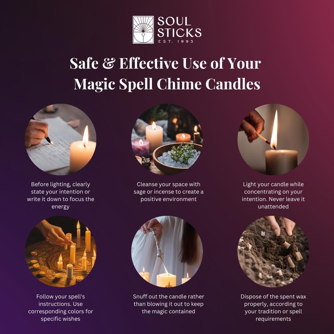 Soul Sticks 4 in. Magic Spell Chime Candles - 20 Pack