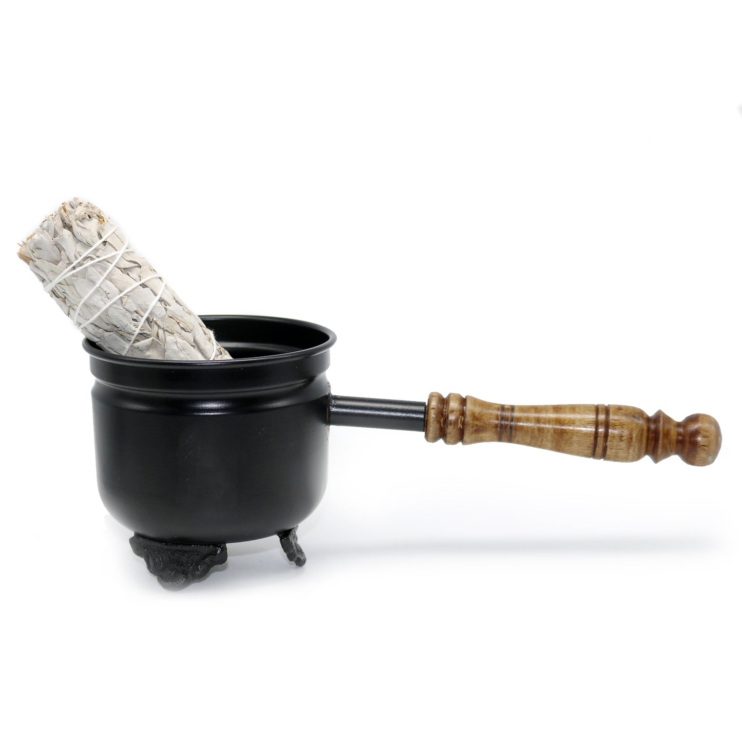 Triple Moon Smudge Pot with Handle