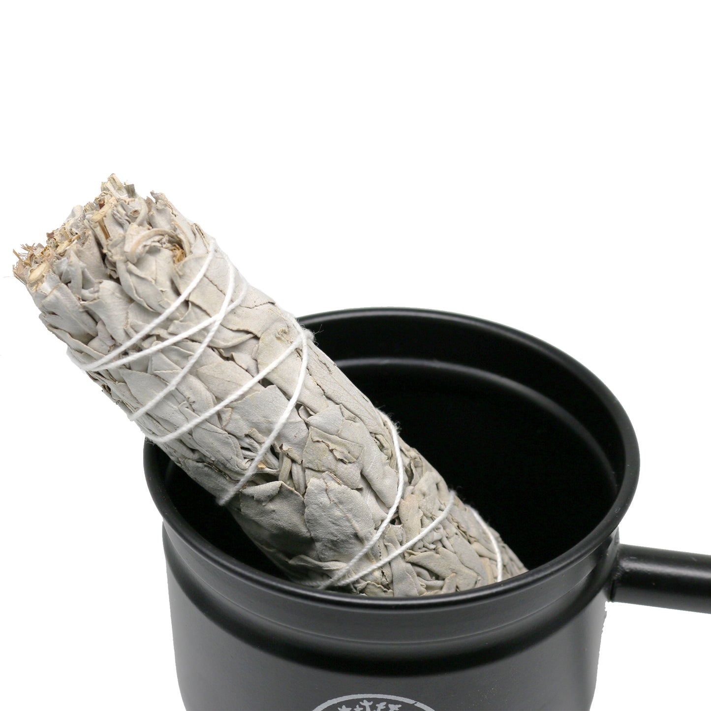 Triple Moon Smudge Pot with Handle