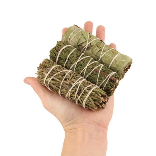 Variety Sage Smudge Sticks Set with Smudge Guide, 12-Pack