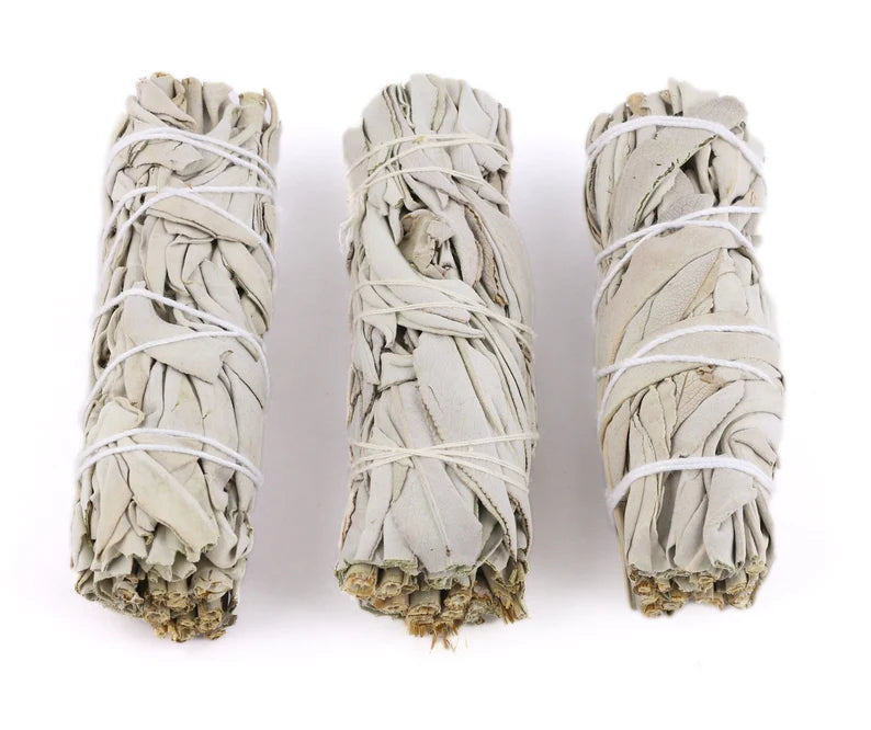 White Sage Smudge Sticks with Smudge Guide (3 PK)