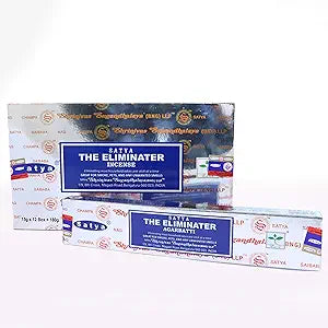 Satya, 15 G The Eliminater Incense Sticks (12 PK BOX)