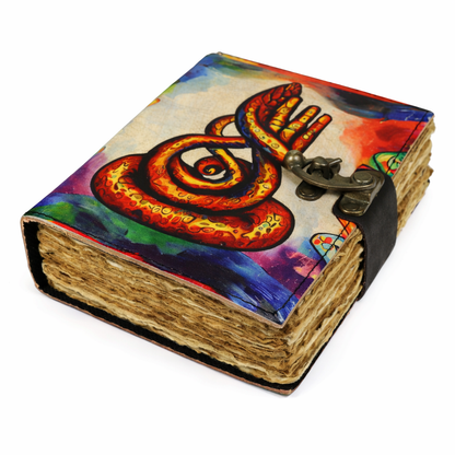 Serpentine Spirit Blank Leather Journal 5" x 7"