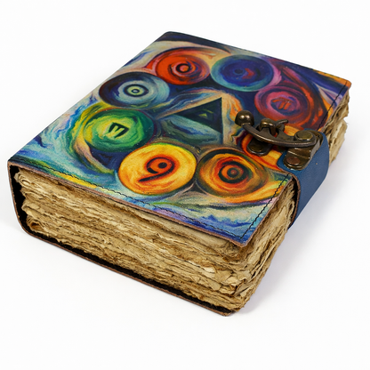 Harmony of Seven Blank Leather Journal 5" x 7"
