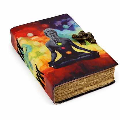 Divine Alignment Blank Leather Journal 5" x 7"
