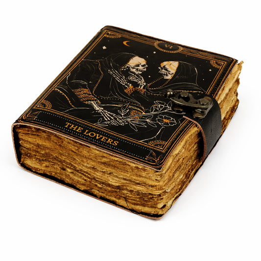 The Lovers Blank Genuine Leather Journal 5" x 7"