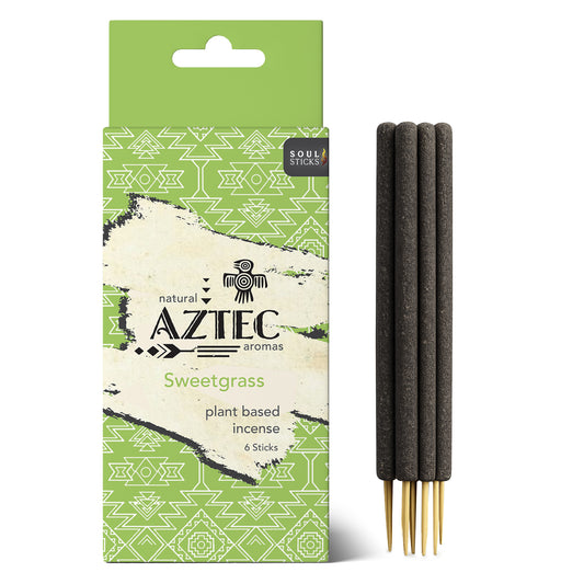 Aztec Sweetgrass Plant-Based Incense Sticks