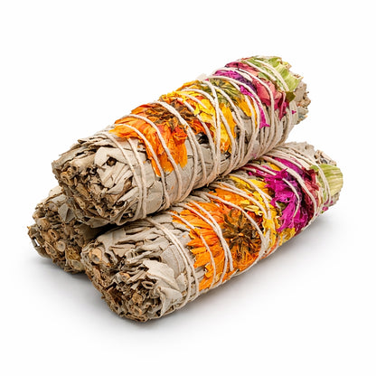 Joy Floral Sage Smudge Sticks with Smudge Guide, 3-Pack