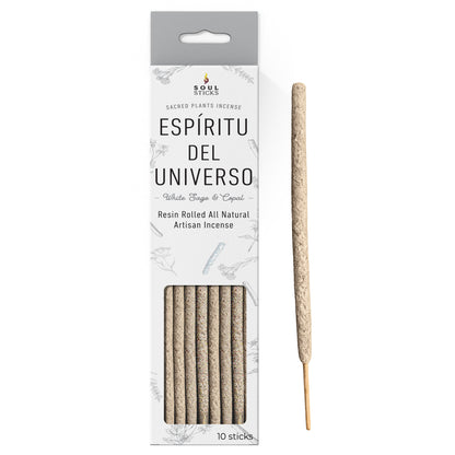 Espiritu del Universo White Sage & Copal Resin Rolled Incense Sticks
