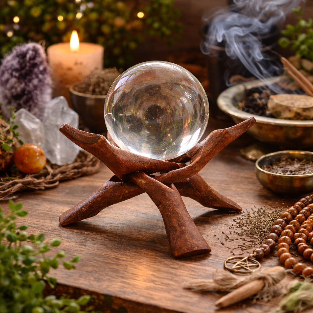 Wood Tripod Stand (4"- 8")