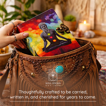 Divine Alignment Blank Leather Journal 5" x 7"