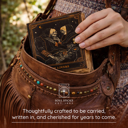 The Lovers Blank Genuine Leather Journal - 5" x 7"
