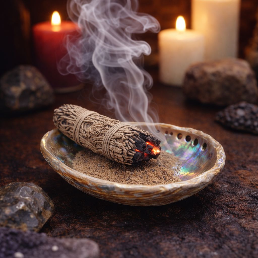 6 in. - 7 in. Green Abalone Shell Smudge Bowl