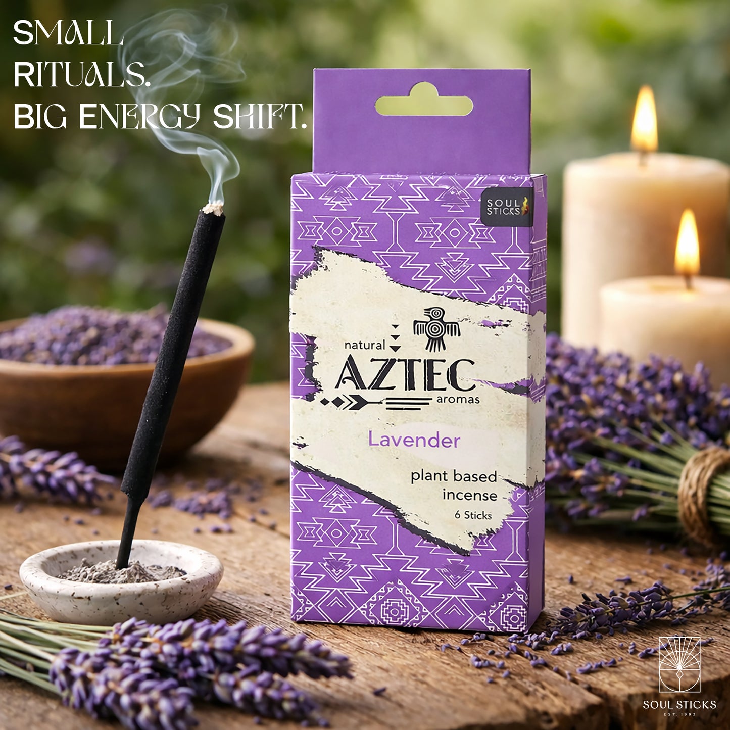 Aztec Lavender Plant-Based Incense Sticks