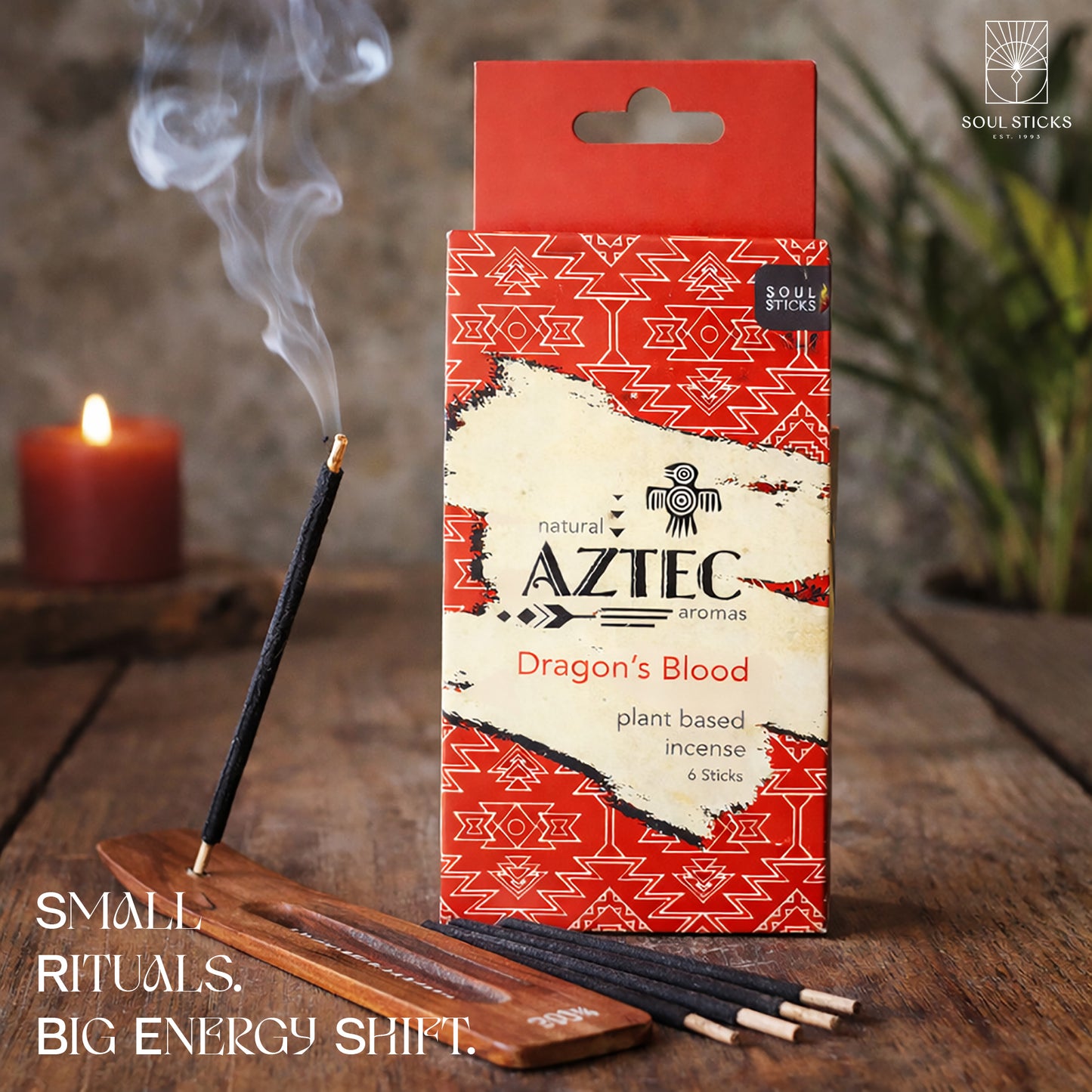 Aztec Dragon's Blood Plant-Based Incense Sticks