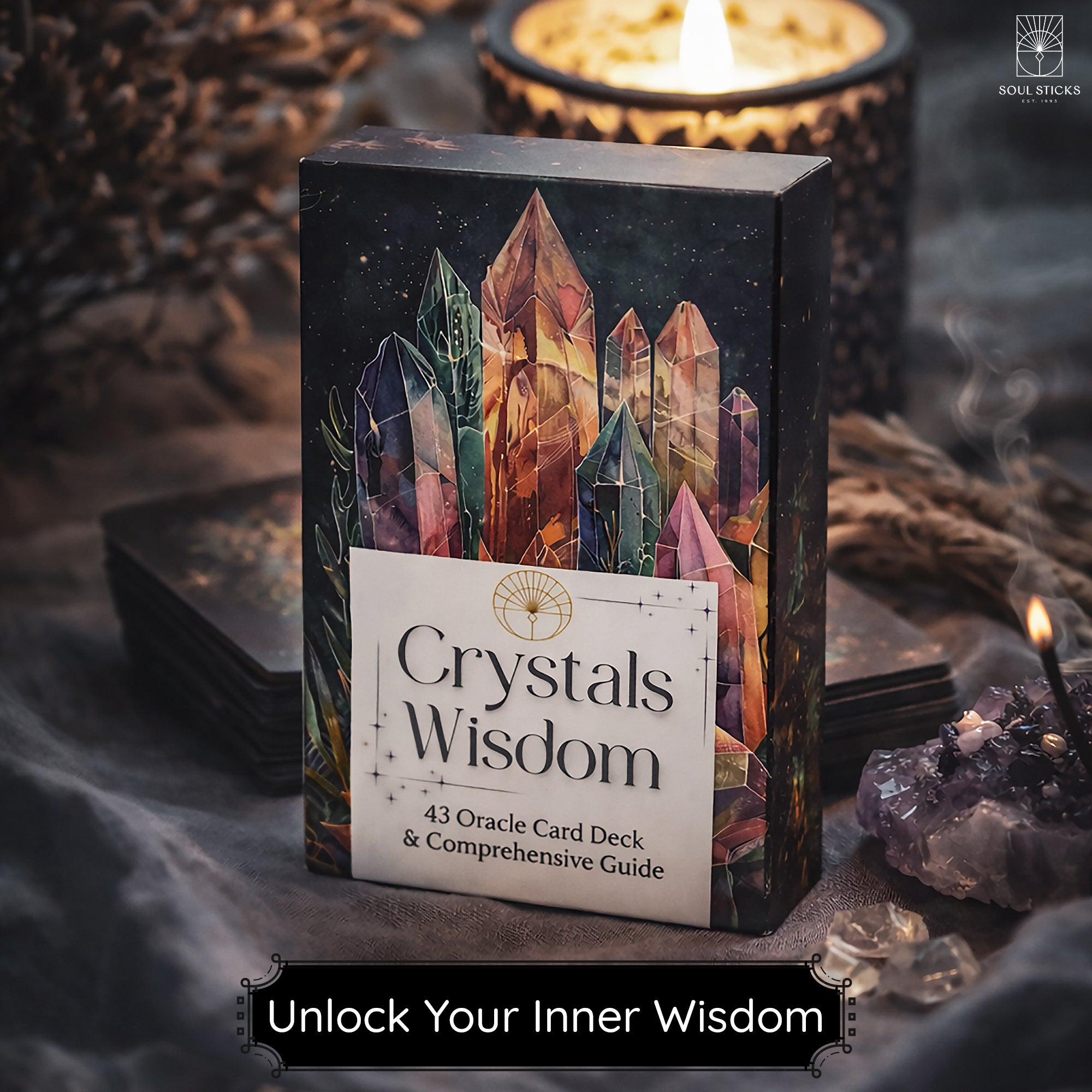 Crystals Wisdom Oracle Card Deck | Soul Sticks Co.
