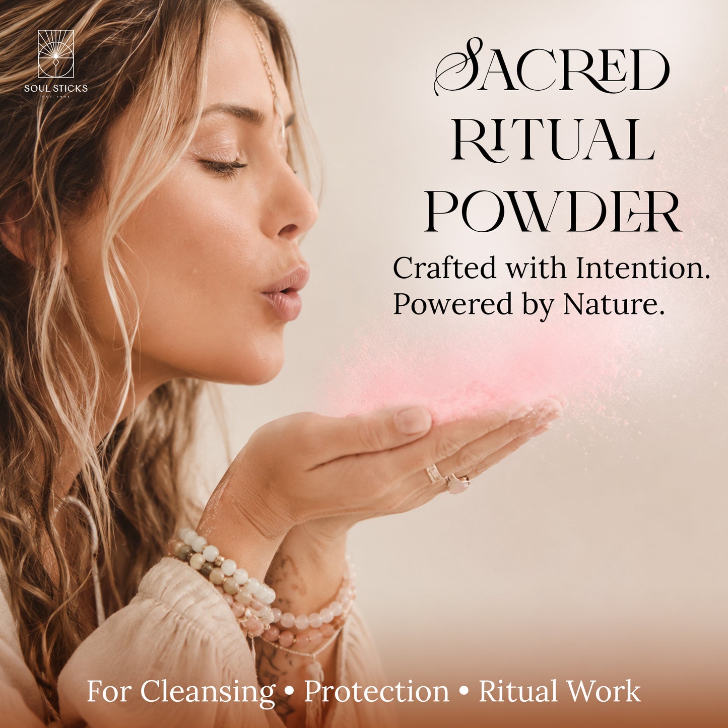 House Blessing Ritual Powder Jar, 3.5 oz
