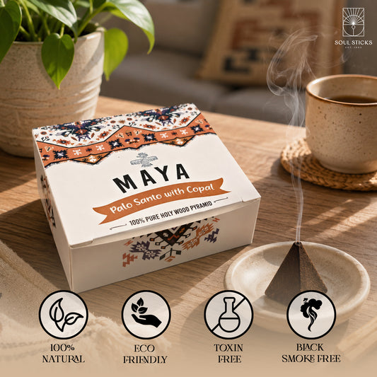 MAYA Palo Santo & Copal Incense Pyramids - 4 Pack