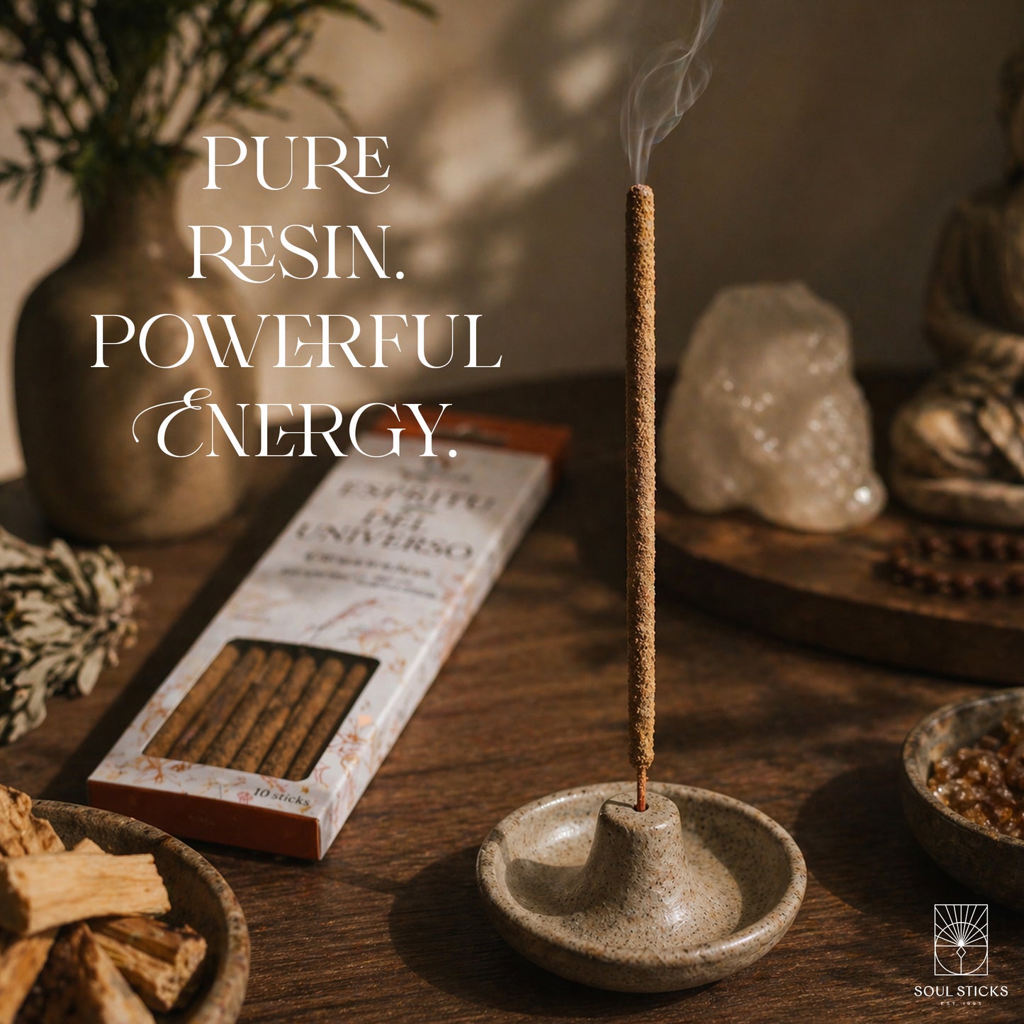 Espiritu del Universo Palo Santo Resin Rolled Incense Sticks