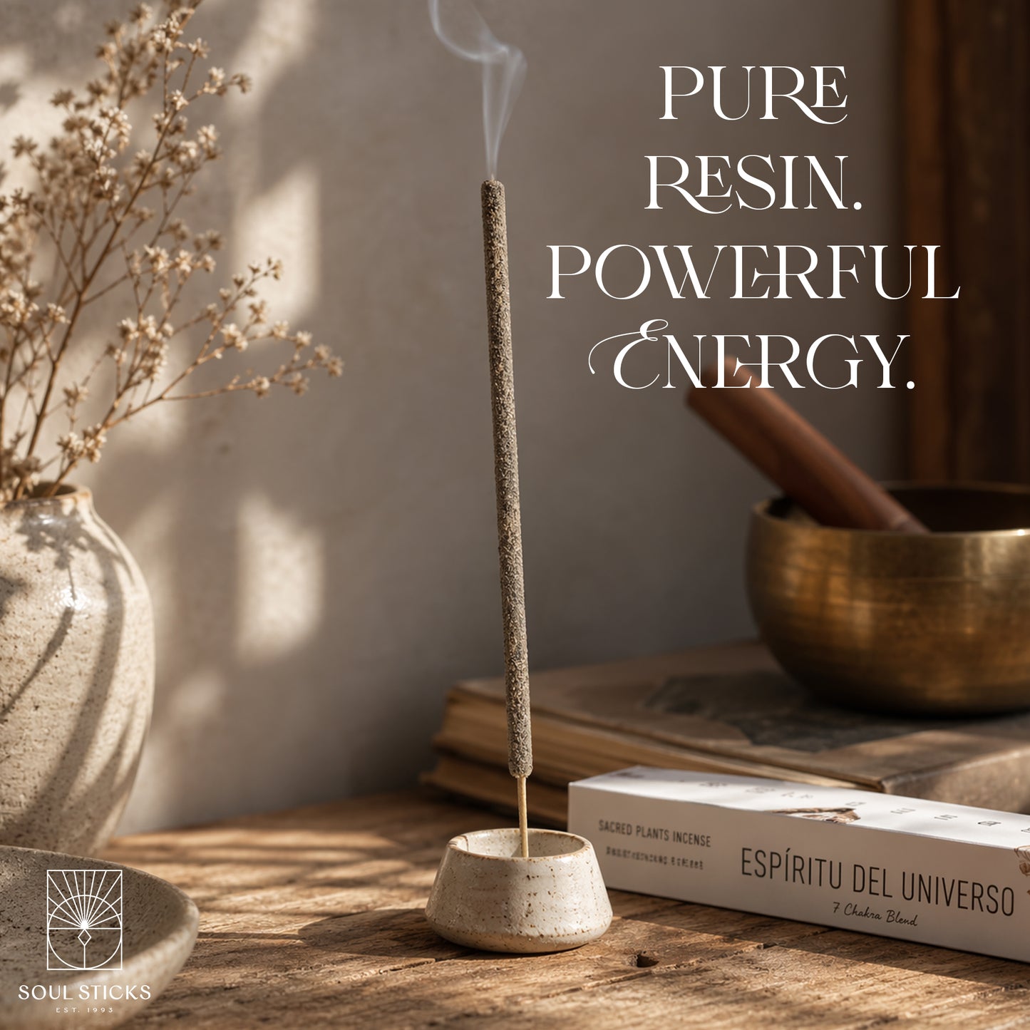 Espiritu del Universo 7 Chakras Blend Resin Rolled Incense Sticks