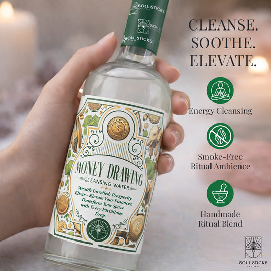 Soul Sticks Money Drawing Spiritual Cleansing Water, 7.5 oz