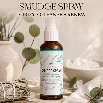 Soul Sticks White Sage & Eucalyptus Smudge Spray, 3.5 oz