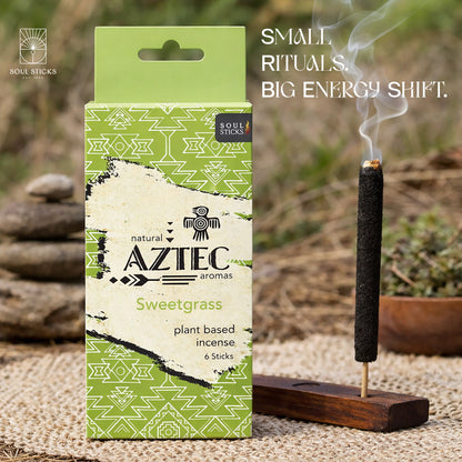 Aztec Sweetgrass Plant-Based Incense Sticks