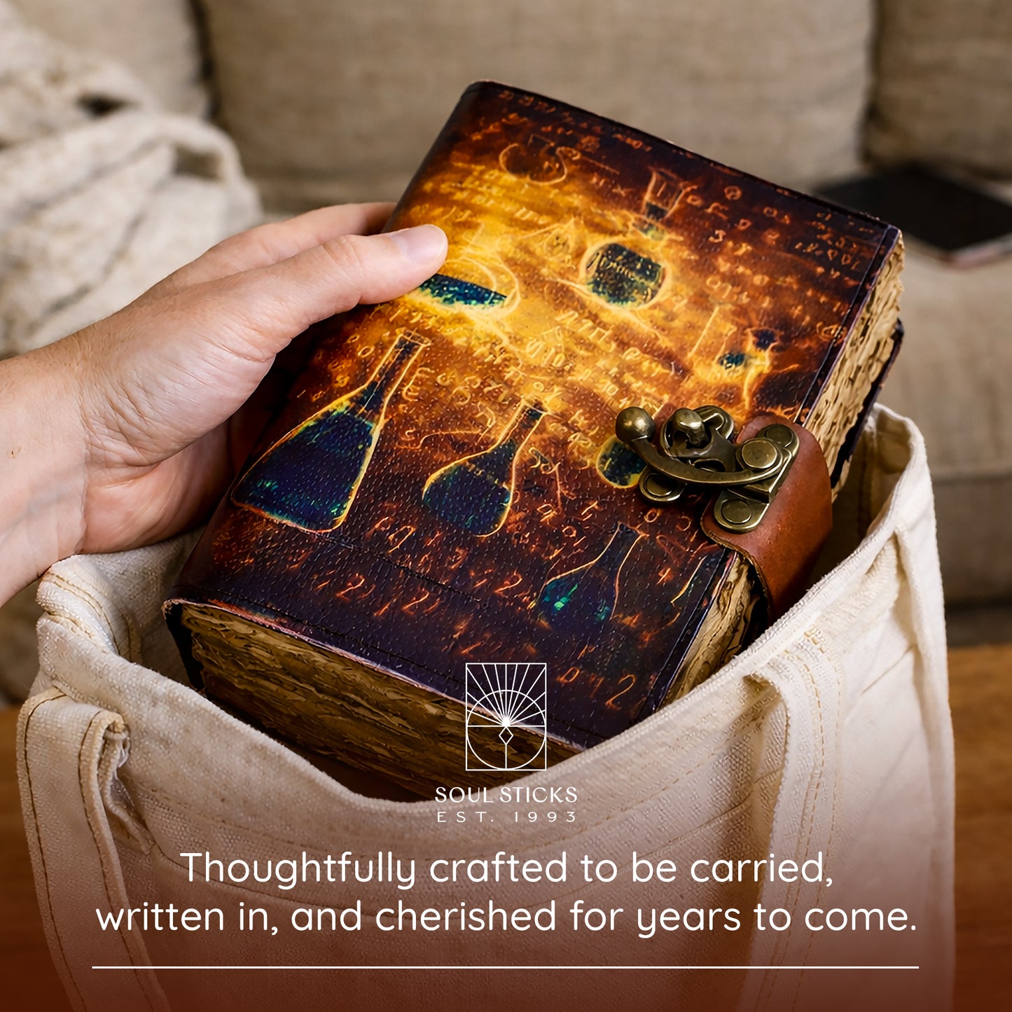 Alchemy Angel Blank Leather Journal 5" x 7"