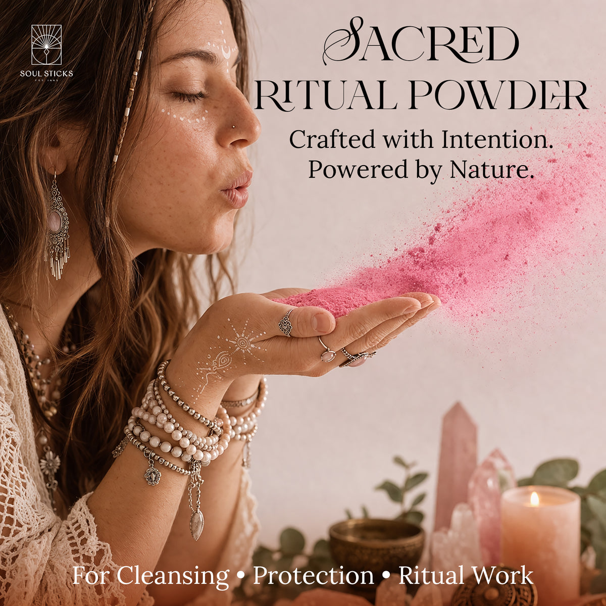 Clearing & Unblocking Ritual Powder Jar, 3.5 oz