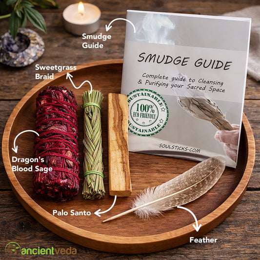 Dragon's Blood Sage Smudge Kit with Guide