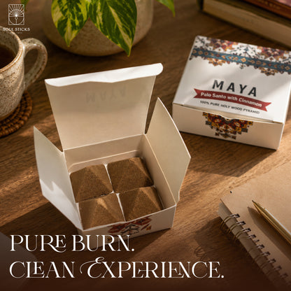 MAYA Palo Santo & Cinnamon Incense Pyramids - 4 Pack