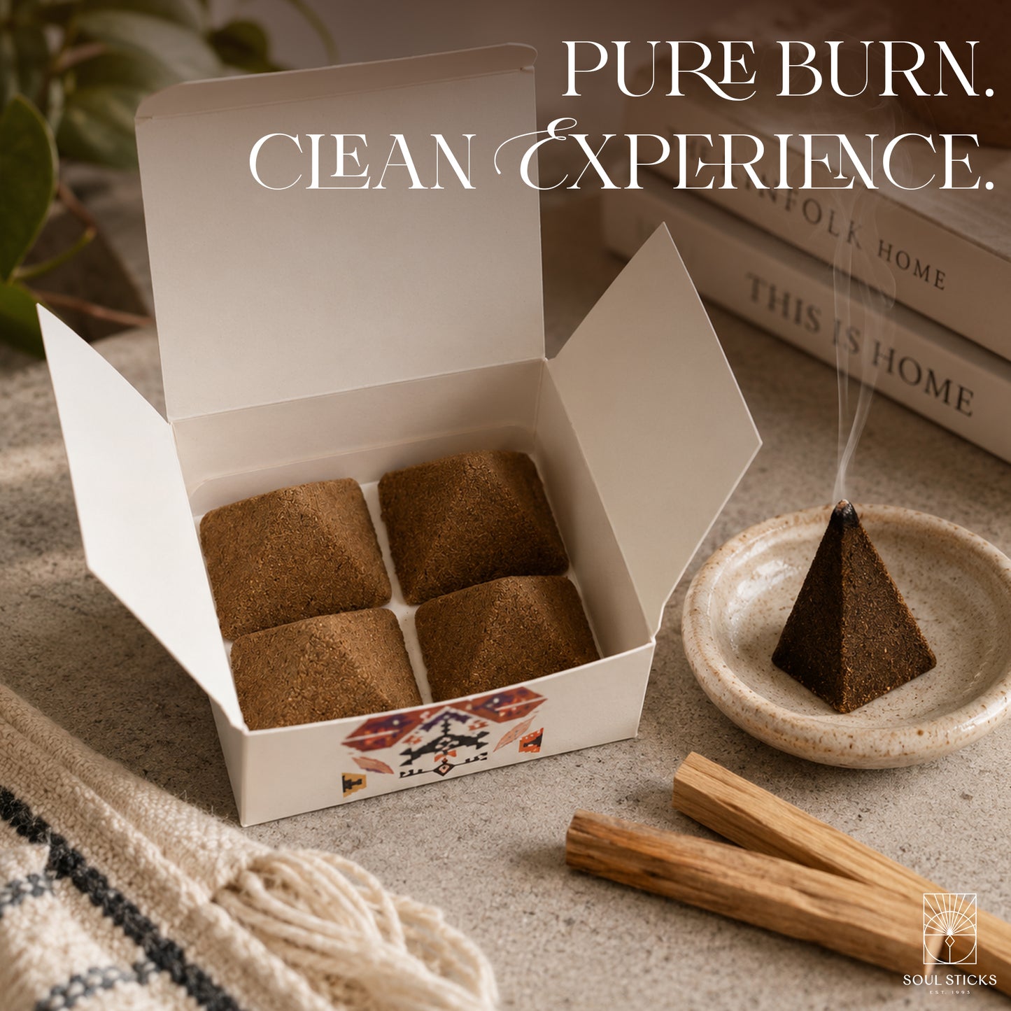 MAYA Palo Santo & Copal Incense Pyramids - 4 Pack