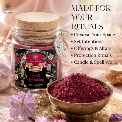 Spell Breaking Ritual Powder Jar, 3.5 oz