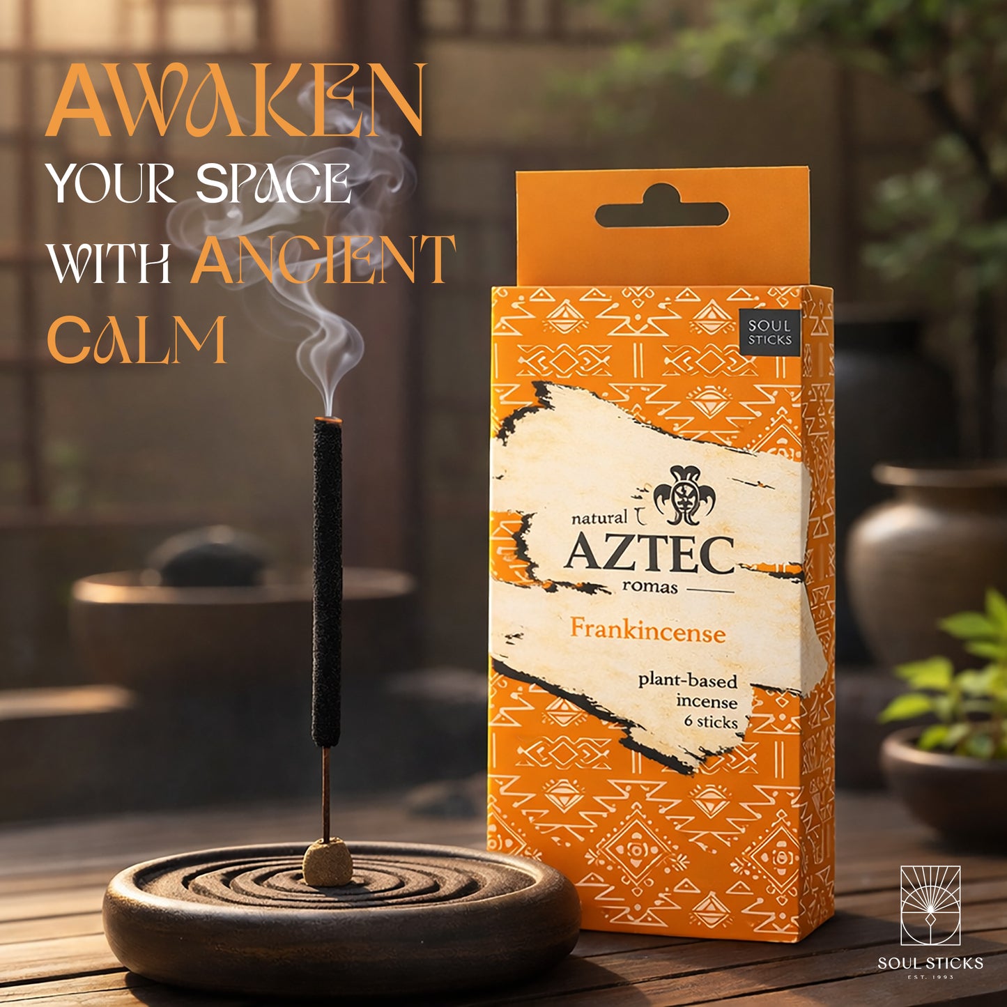 Aztec Frankincense Plant-Based Incense Sticks