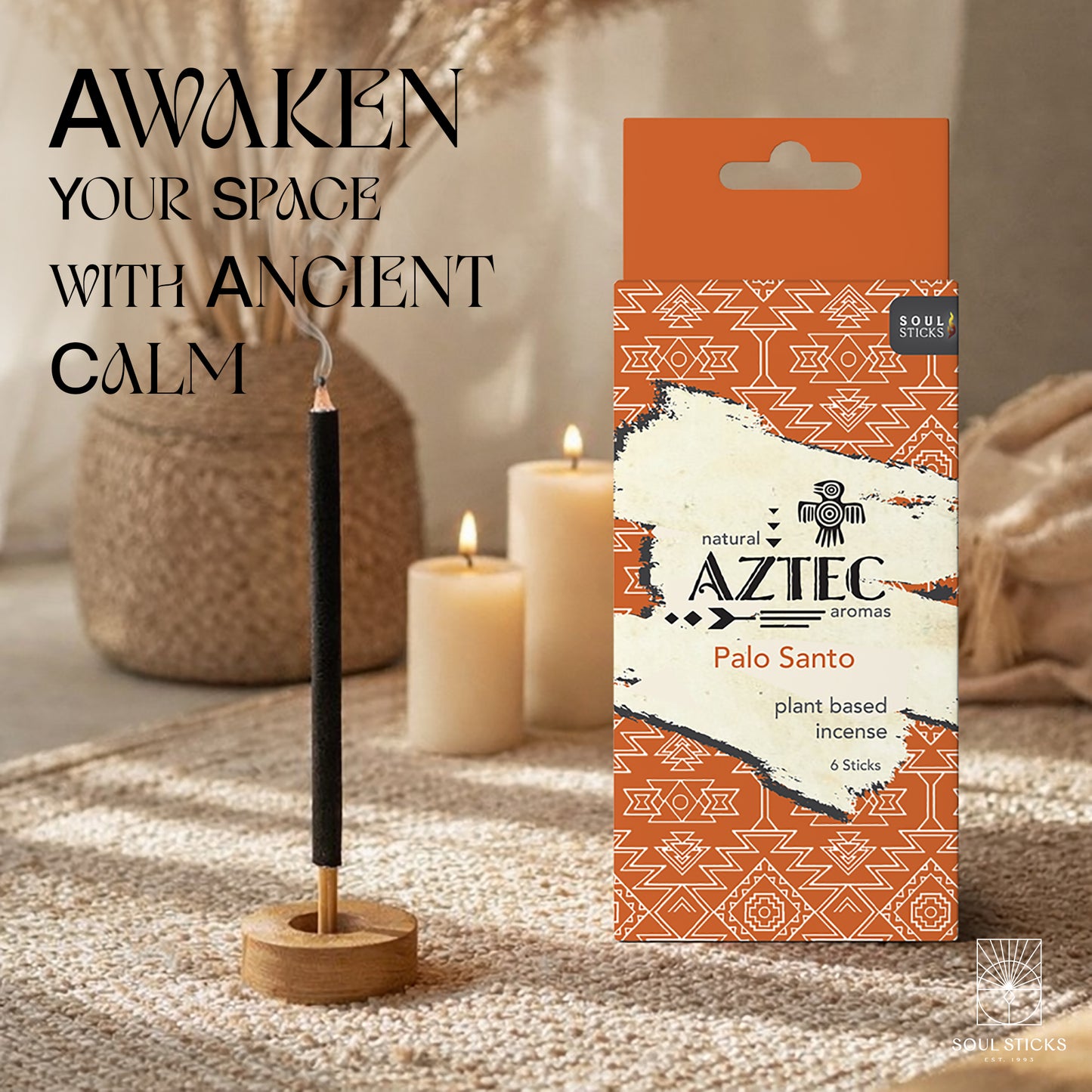 Aztec Palo Santo Plant-Based Incense Sticks