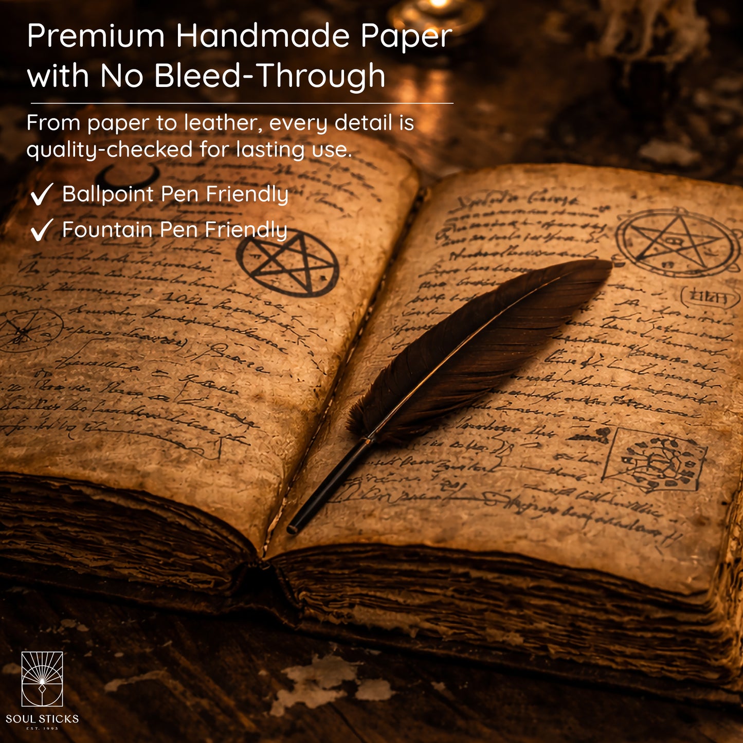 Azure Eye Blank Leather Journal 5" x 7"