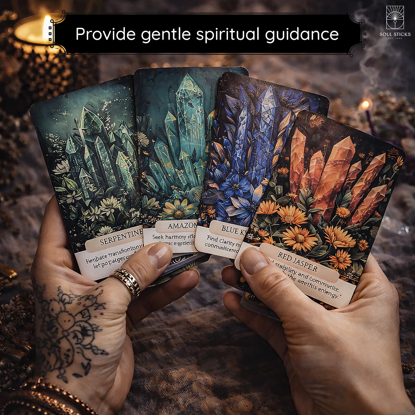 Crystals Wisdom Oracle Card Deck