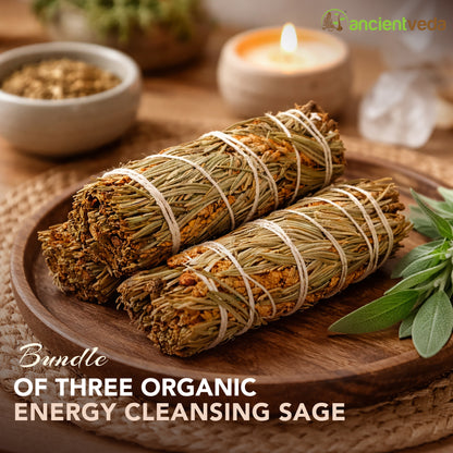 Pine Sage Smudge Sticks with Smudge Guide, 3-Pack