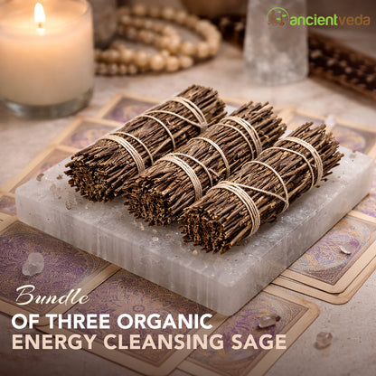 Royal Sage Smudge Sticks with Smudge Guide, 3-Pack