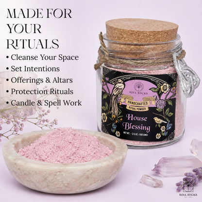 House Blessing Ritual Powder Jar, 3.5 oz