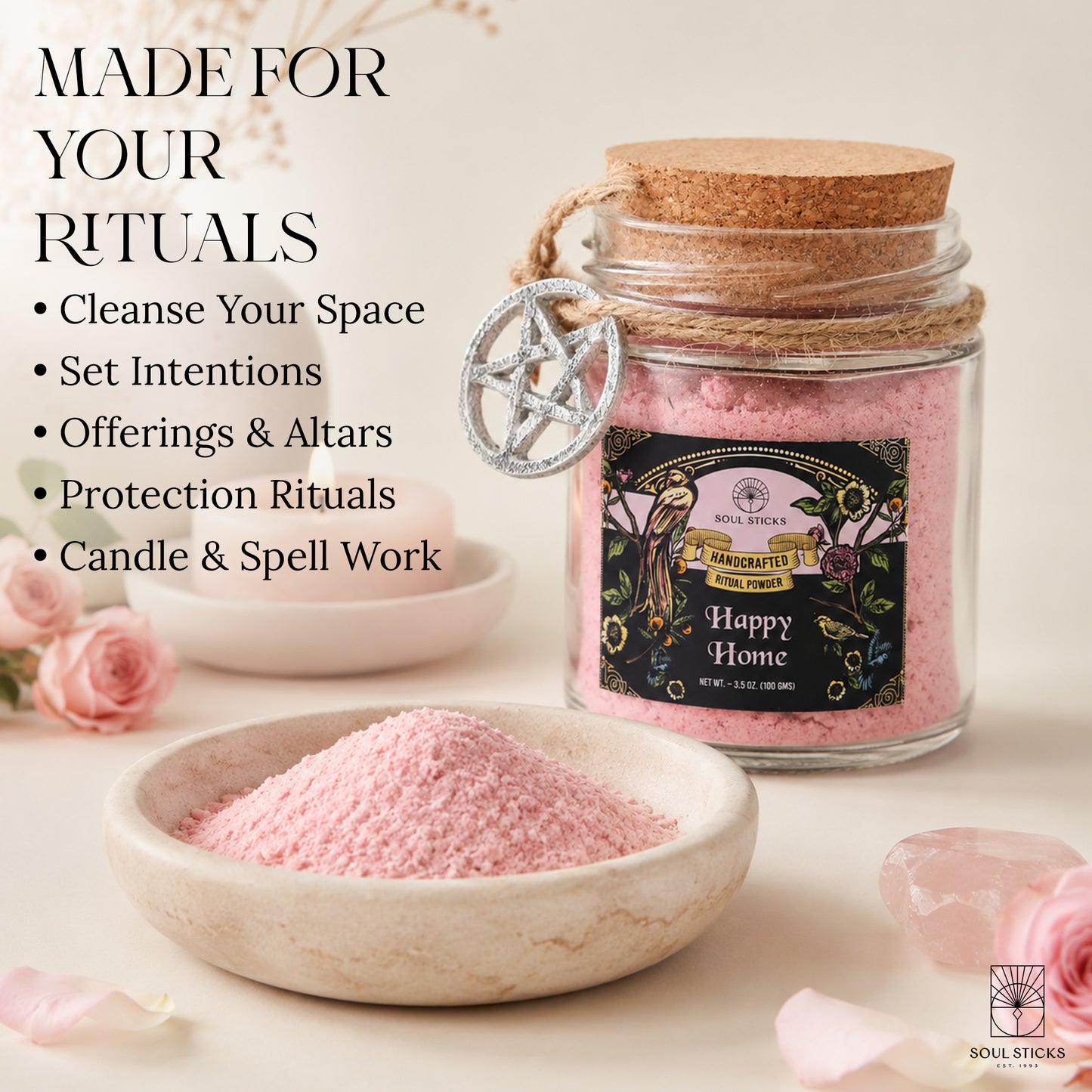 Happy Home Ritual Powder Jar, 3.5 oz