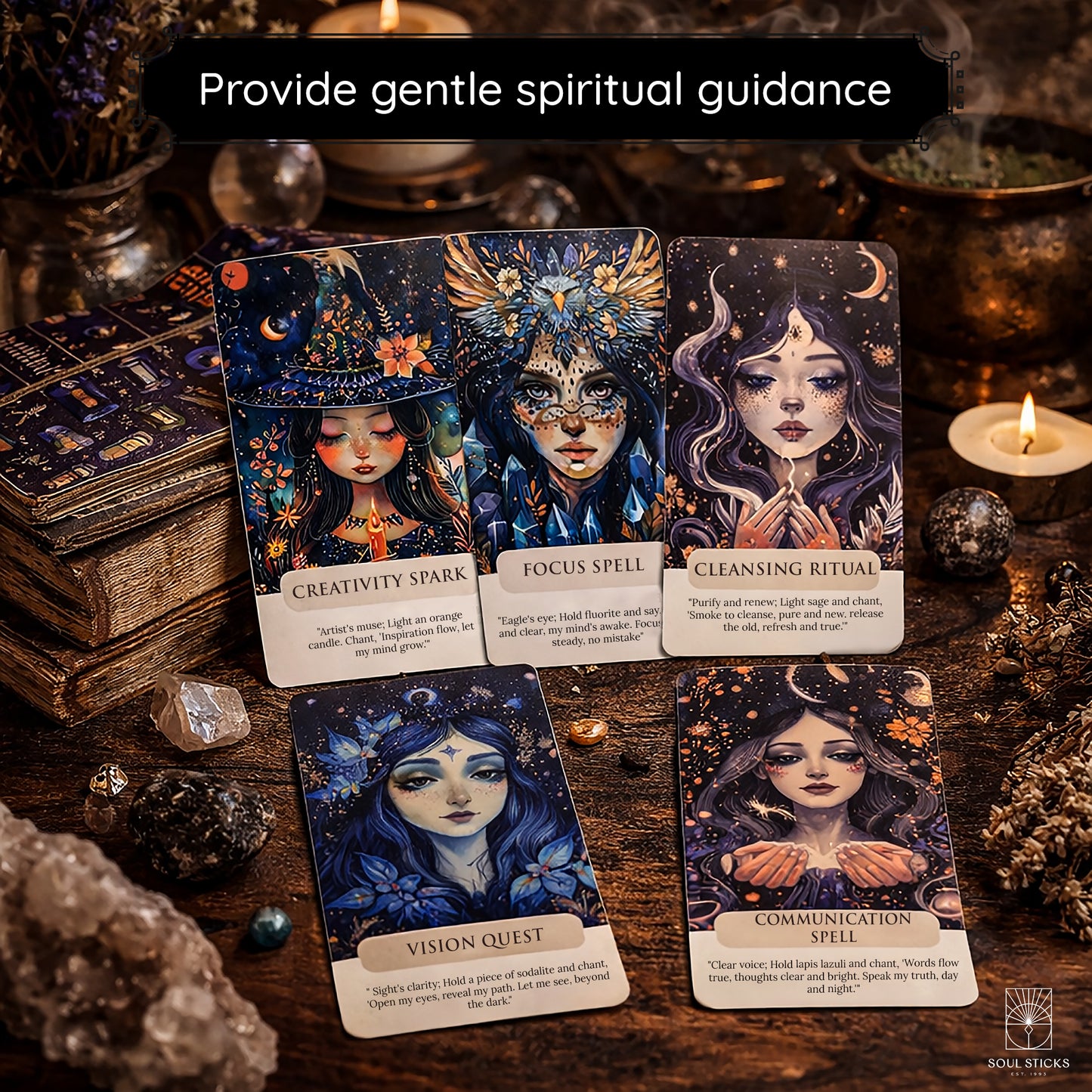 Magical Witches Spells Oracle Card Deck